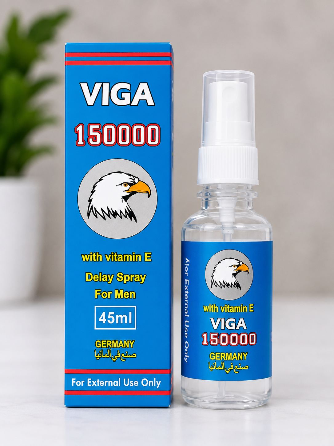 VIGA 150000 Delay Spray For Men - 45ml (With Vitamin E) - Made in Germany