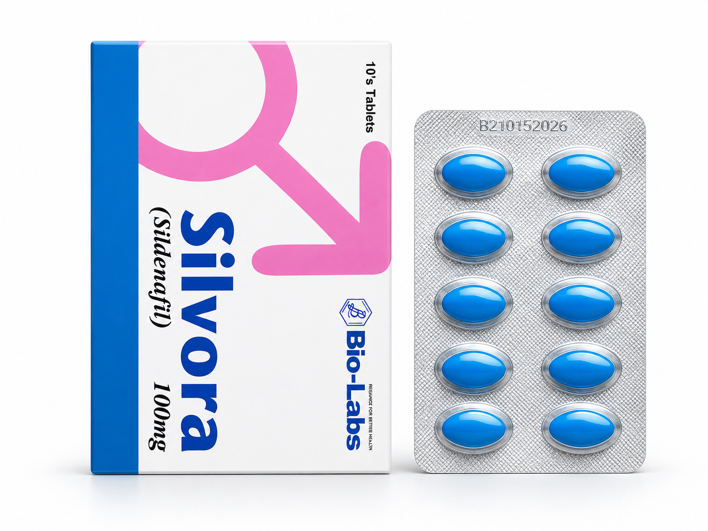 Silvora (Sildenafil 100mg) - 10's Tablets by Bio-Labs